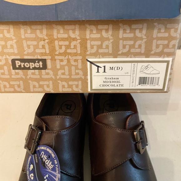 Prope’t brown leather or tho lite men’s dress shoes various sizes NIB - Picture 7 of 8